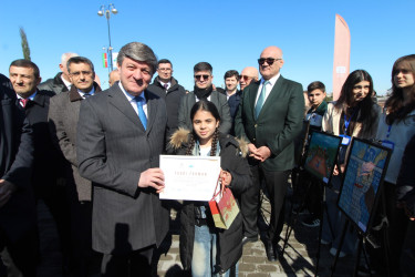 Qəbələ şəhəri tərəfindən “İdman Paytaxtı – 2026”-nın simvolik açarı Qazax şəhərinə təqdim edilib.