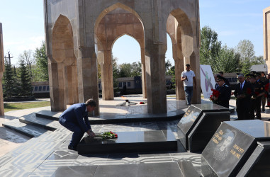 Qəbələ rayon Şəhidlər Xiyabanında 27 sentyabr – “Anım Günü” tədbiri keçirilib