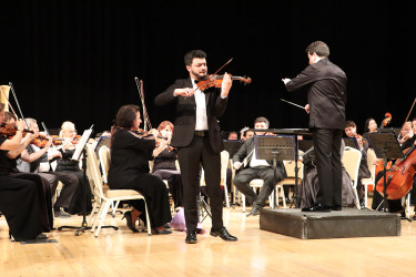 Qəbələdə M.Maqomayev adına Azərbaycan Dövlət Akademik Filarmoniyasının Üzeyir Hacıbəyli adına Azərbaycan Dövlət Simfonik Orkestrinin konserti keçirilib
