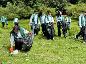 Qəbələ şəhərində “Şəhərsalma və Memarlıq ili” çərçivəsində növbəti təmizlik aksiyası olmuşdur