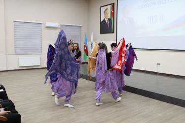 “Ulu Öndər Heydər Əliyev və Azərbaycan gəncliyi” mövzusunda tədbir keçirilib.