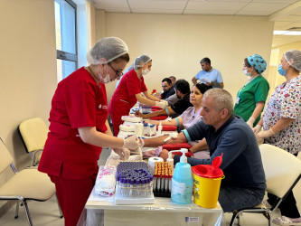 Qəbələdə növbəti dəfə qanvermə aksiyası keçirilib