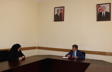 Qəbələ rayon İcra Hakimiyyətinin başçısı vətəndaş qəbulu keçirib