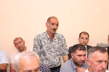 Qəbələ rayonunun Abrıx kəndində növbəti səyyar qəbul keçirilib