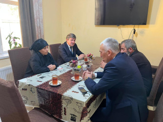 8 Noyabr–“Zəfər günü” ərəfəsində şəhid ailələri və qazilər evlərində ziyarət edilmişdir