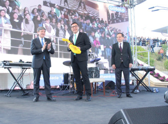 Qəbələ şəhəri tərəfindən “İdman Paytaxtı – 2026”-nın simvolik açarı Qazax şəhərinə təqdim edilib.