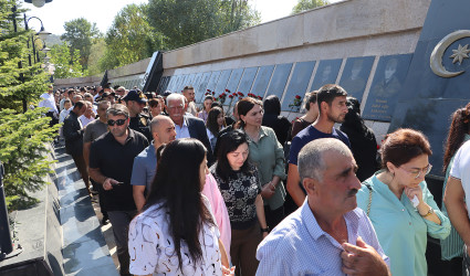 Qəbələ rayon Şəhidlər Xiyabanında 27 sentyabr – “Anım Günü” tədbiri keçirilib