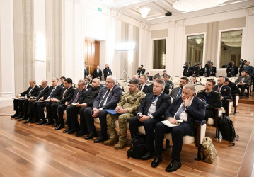 Azərbaycan və Ukrayna prezidentləri mətbuata bəyanatlarla çıxış ediblər