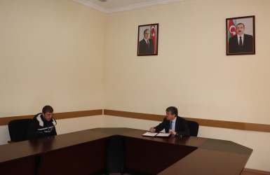 30 oktyabr 2026-cı il tarixdə Qəbələ RİH başçısı tərəfindən vətəndaşların qəbulu keçirilmişdir