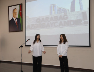 Qəbələ Dövlət Peşə Təhsil Mərkəzində “Zəfər günü”nə həsr olunmuş bayram tədbiri keçirilib