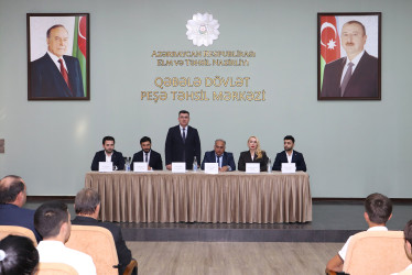 Qəbələ Dövlət Peşə Təhsil Mərkəzində aqrar sahə ilə bağlı görüş keçirilmişdir.