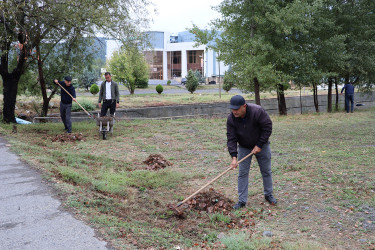 На территории Габалинского района в рамках «Года Конституции и Суверенитета» состоялся очередной общерайонный субботник.