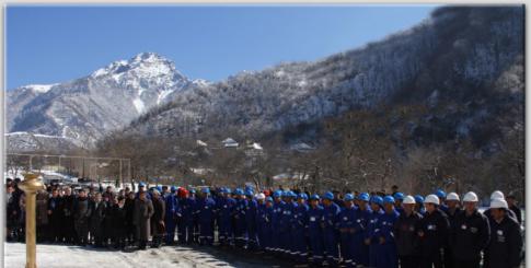 The Gamarvan village was supplied with natural gas. | AZERBAIJAN ...