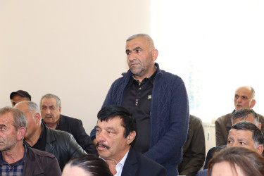 Qəbələ RİH Başçısı Səbuhi Abdullayev Tövlə kəndində səyyar qəbul keçirmişdir