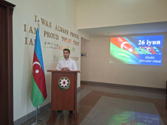 26 İyun Silahlı Qüvvələr Günü münasibətilə “Qüdrətli ordumuz- güclü Azərbaycan” adlı tədbir keçirilib