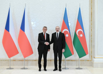 Qəbələdə Çexiyanın Baş naziri Andrey Babişin rəsmi qarşılanma mərasimi olub