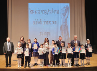 Qəbələ rayonunda  "Sənə Zəfər yaraşır, Azərbaycan!" adlı bədii qiraət və rəsm müsabiqəsi keçirilib