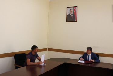 Qəbələ RİH-nin inzibati binasında vətəndaş qəbulu keçirilib