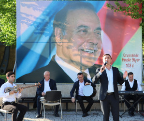 Qəbələdə Ulu Öndər Heydər Əliyevin anadan olmasının 103  illiyinə həsr edilmiş rəsm sərgisi və konsert proqramı təşkil edilmişdir.