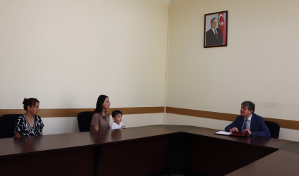 Qəbələ rayon İcra Hakimiyyətinin başçısı vətəndaş qəbulu keçirib