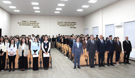 “Ulu Öndər Heydər Əliyev və Azərbaycan gəncliyi” mövzusunda tədbir keçirilib.