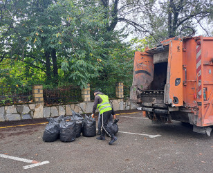На территории Габалинского района в рамках «Года Конституции и Суверенитета» состоялся очередной общерайонный субботник.