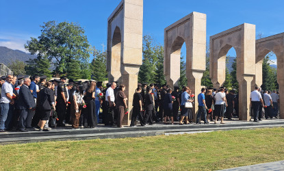 Qəbələ rayon Şəhidlər Xiyabanında 27 sentyabr – “Anım Günü” tədbiri keçirilib