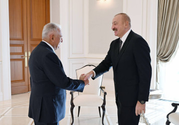 İlham Əliyev Qəbələdə Türk Dövlətləri Təşkilatının Ağsaqqallar Şurasının sədrini qəbul edib