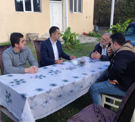 8 Noyabr–“Zəfər günü” ərəfəsində şəhid ailələri və qazilər evlərində ziyarət edilmişdir