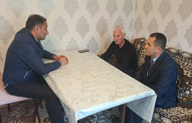 8 Noyabr–“Zəfər günü” ərəfəsində şəhid ailələri və qazilər evlərində ziyarət edilmişdir