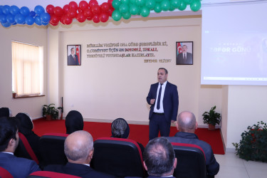 Qəbələ rayonu üzrə təhsil sektorunun tabeliyində fəaliyyət göstərən ümumtəhsil məktəblərində “Zəfər Günü”nün beşinci ildönümü ilə əlaqədar silsilə tədbirlər keçirilib