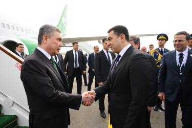 Türkmənistan Xalq Məsləhətinin Sədri Azərbaycana səfərə gəlib