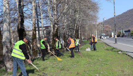 Qəbələ şəhərində “Şəhərsalma və Memarlıq ili” çərçivəsində növbəti  iməcilik keçirilmişdir