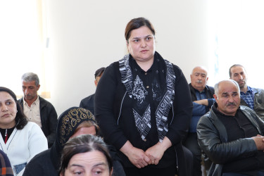 Qəbələ RİH Başçısı Səbuhi Abdullayev Tövlə kəndində səyyar qəbul keçirmişdir