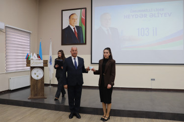 “Ulu Öndər Heydər Əliyev və Azərbaycan gəncliyi” mövzusunda tədbir keçirilib.