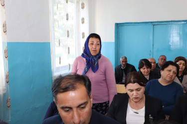 Qəbələ rayonunun Hacıalılı kəndində səyyar qəbul keçirilmişdir