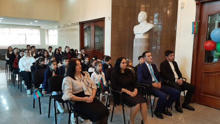 "Bayraq mənliyimdir, bayraq kimliyim, bayraq öz yurduma öz hakimliyim" adlı tədbir keçirilib