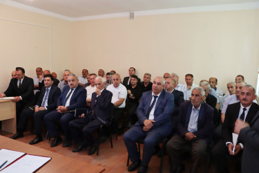 Qəbələ rayonunun Abrıx kəndində növbəti səyyar qəbul keçirilib